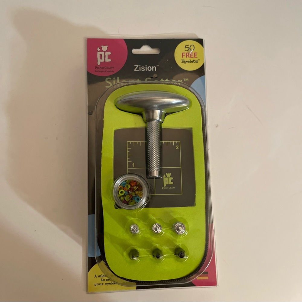 NEW Zision Silent Setter w/50 Eyeletz Provo Craft in Original Clam Shell Package